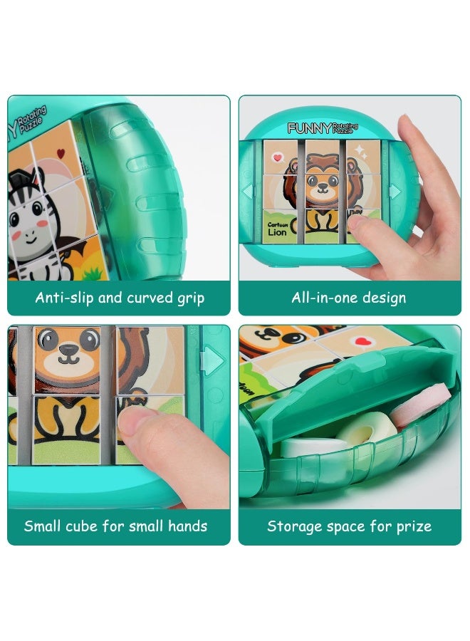 Rotating Puzzle For Kids Aged 3 4 5 6 7 8, 4 In 1 Puzzle For Toddlers Traveling, Cars, Airplanes, Road Trip Activities, Fine Motor Skills, Great Gift For Boys And Girls Aged 3+ - Image 5